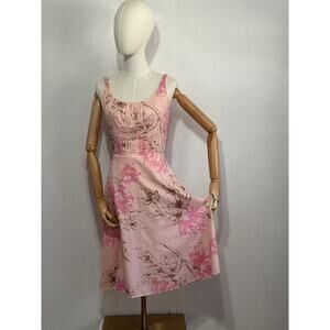 Coquette Spring Ann Taylor Dress 2 Pink Floral Soft Girl Easter Brunch Tradwife